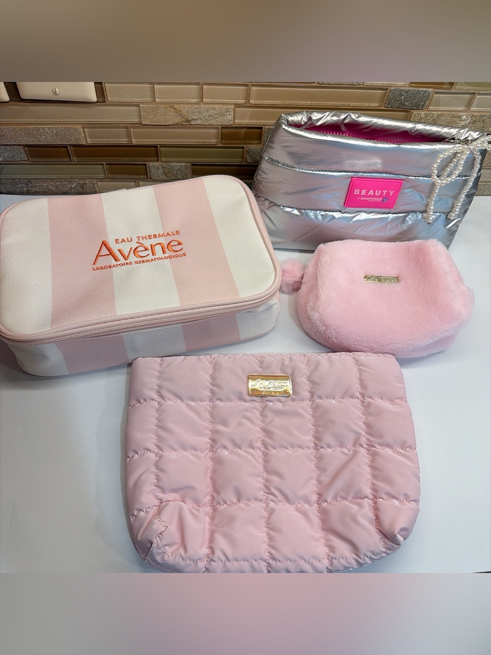 Bundle of 4 Brand New Makeup Bags & Pouch Set